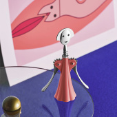 Anna G. korkskruv krom, rosa, Alessi- AM01 P Anna G. korkskruv krom, rosa, Alessi- AM01 P